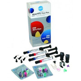 Shofu Beautifil Flow Plus Standard Kit, Injectable Hybrid Restorative, 4 Syringes x 2.2 g