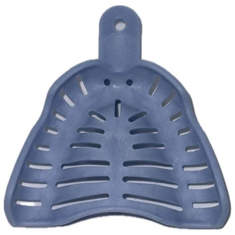 RMH3 Dental Supply Edentulous #3 Upper Medium Perforated Impression Tray — 12/Pack