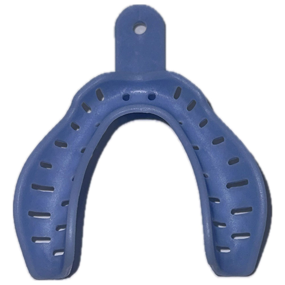RMH3 Dental Supply Edentulous #4 Lower Medium Perforated Impression Tray — 12/Pack