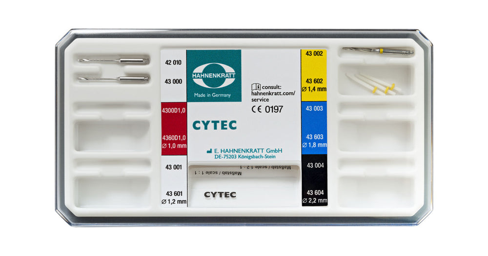Hahnenkratt E. Cytec Blanco 1.4mm Glassfiber Post Trial Kit, 5-Piece