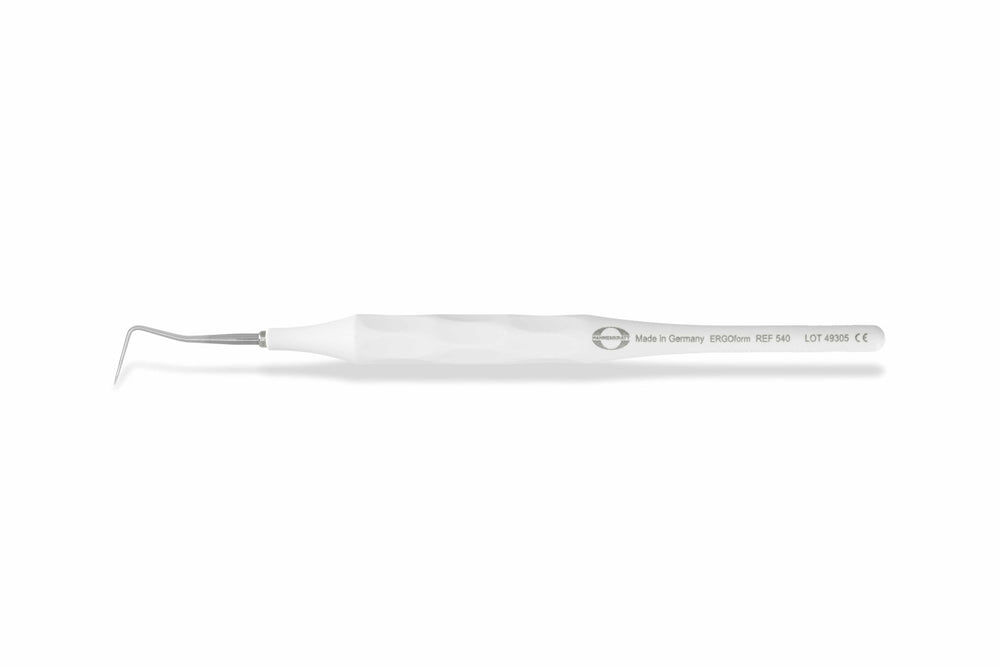 Hahnenkratt E. Ergoform Single-Ended Explorer, Form C, White Handle, 1/Pk