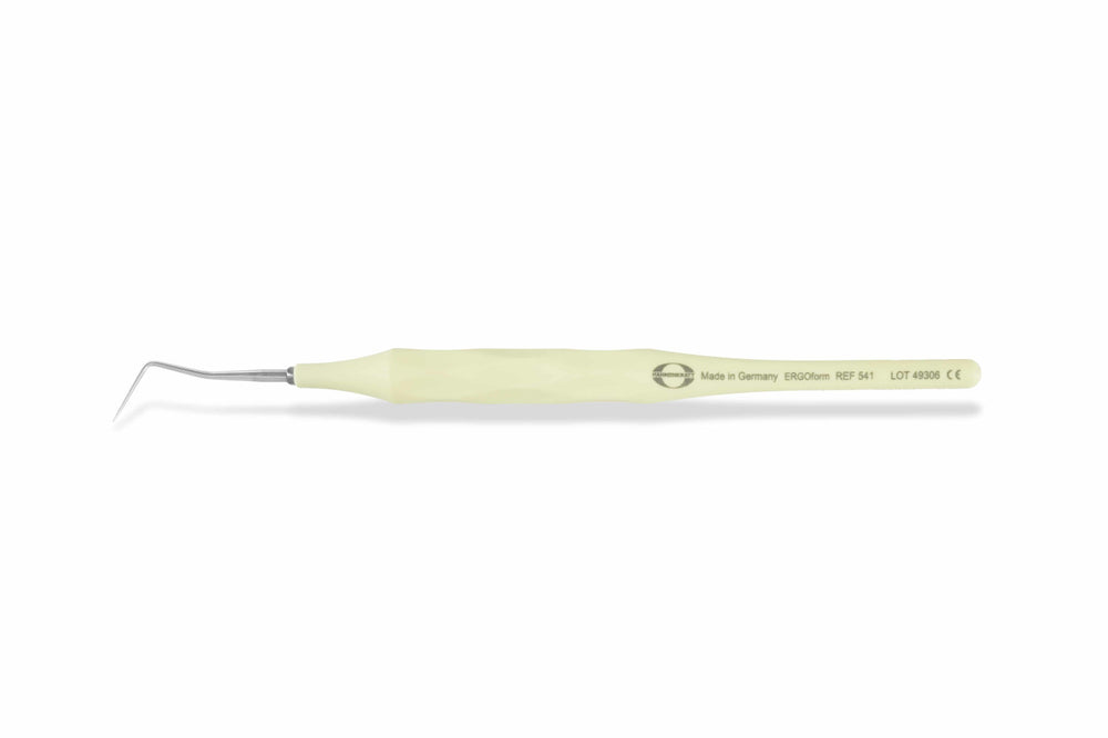 Hahnenkratt E. Ergoform Single-Ended Explorer, Form D, Pastel Yellow Handle, 1/Pk