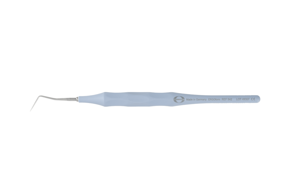 Hahnenkratt E. Ergoform Single-Ended Explorer, Form D, Pastel Blue Handle, 1/Pk