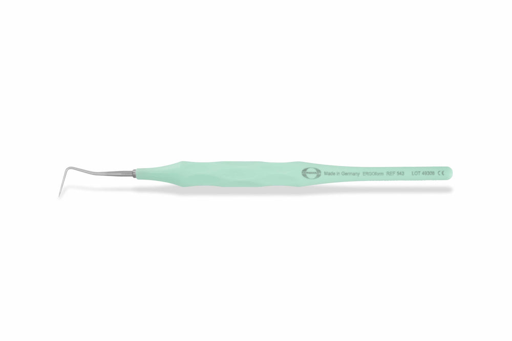 Hahnenkratt E. Ergoform Single-Ended Explorer, Form C, Pastel Mint Handle, 1/Pk