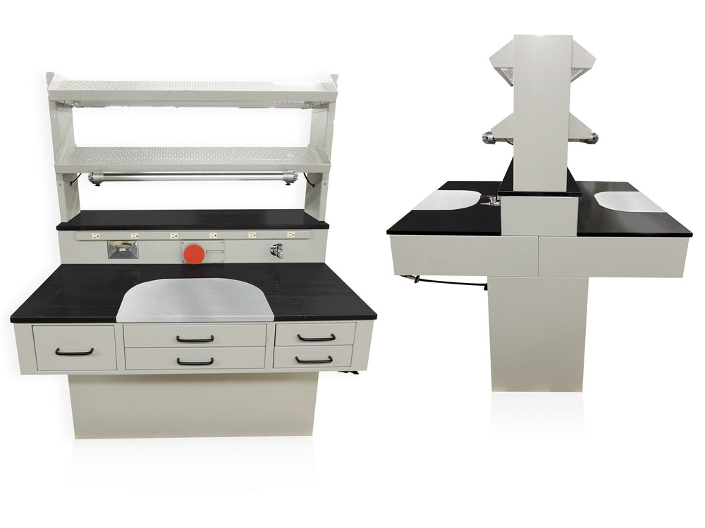 Handler PTL-215WS Pro Tech Lite Complete Double Pedestal Work Station
