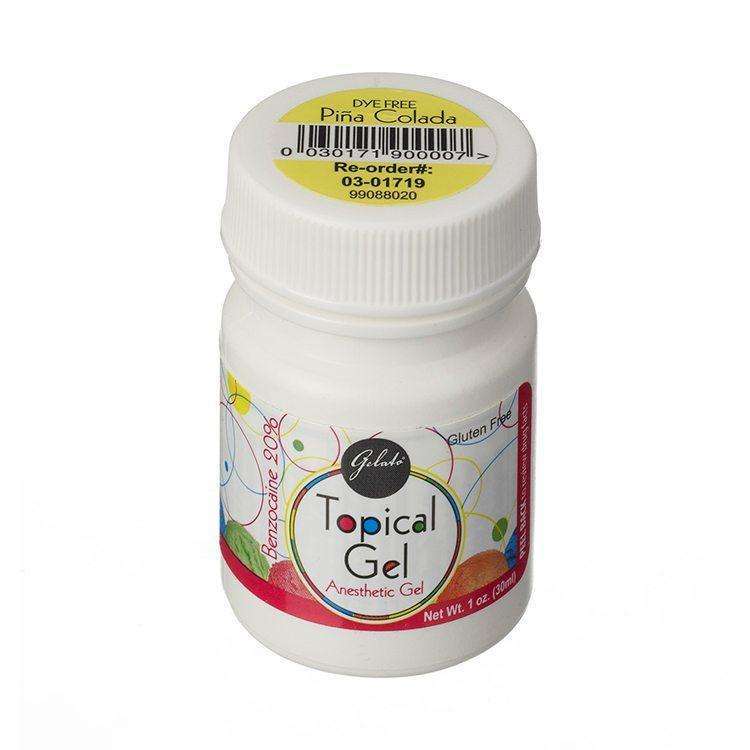 Gelato Topical Anesthetic Gel DF, Pina Colada