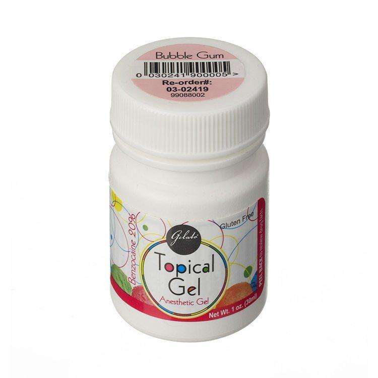 Gelato Topical Anesthetic Gel, Bubble Gum
