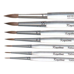 Keystone Red Sable #0 Brush W/Acrylic Handle