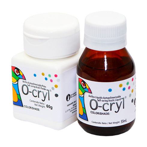 New Stetic O-Cryl Self Curing Orthodontic Acrylic, Orange, 500g