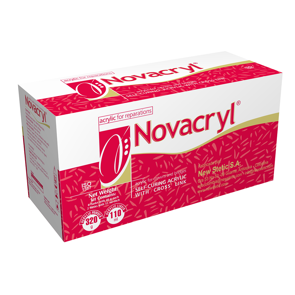 New Stetic Novacryl Self Curing Acrylic, Shade D2, 125g