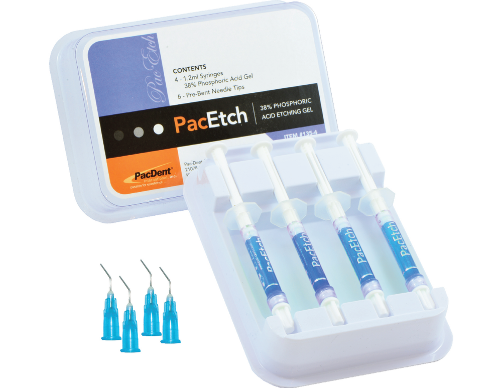 Pac-Dent PacEtch Clinic pack: 144 x 1.2 ml syringes