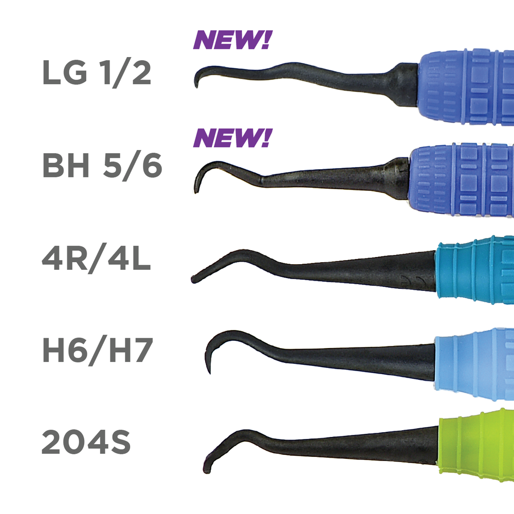Pac-Dent Scaler Set, 3 x 4R/4L