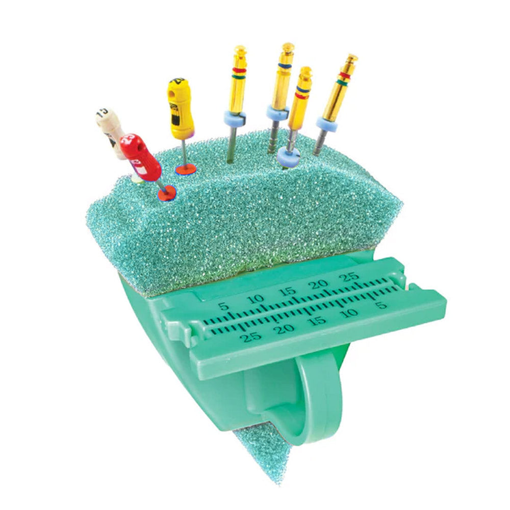 Pac-Dent Endo Organizer Foam Refill, Green Triangular, 50/Pack