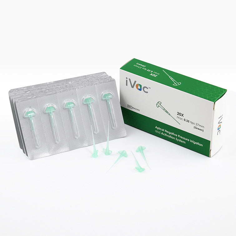 Pac-Dent iVac Tips 0.35, 27mm, green, 20/pk