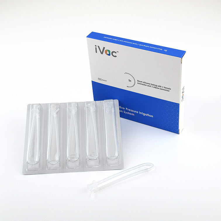 Pac-Dent iVac Short Silicone Tubing and Connectors, 5/pk
