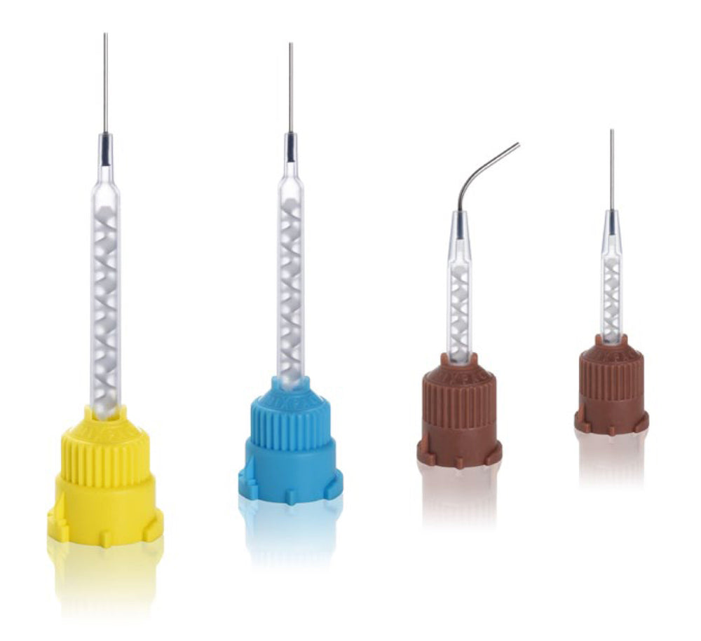 Pac-Dent HP Colibri Mixer with Needle, 17 Ga, Yellow, 1.4mm, S-System, 40/Pk