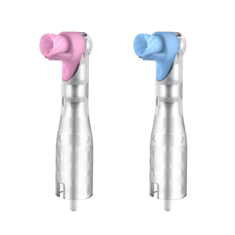 Pac-Dent AntiSplatr Disposable Prophy Angle, Firm Cup, Blue, 100/Box