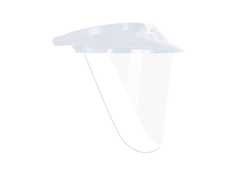 Pac-Dent iVisor Face Shield, 1 White visor, 3 shields, 1 light cure filter, I mini shield for ventilation