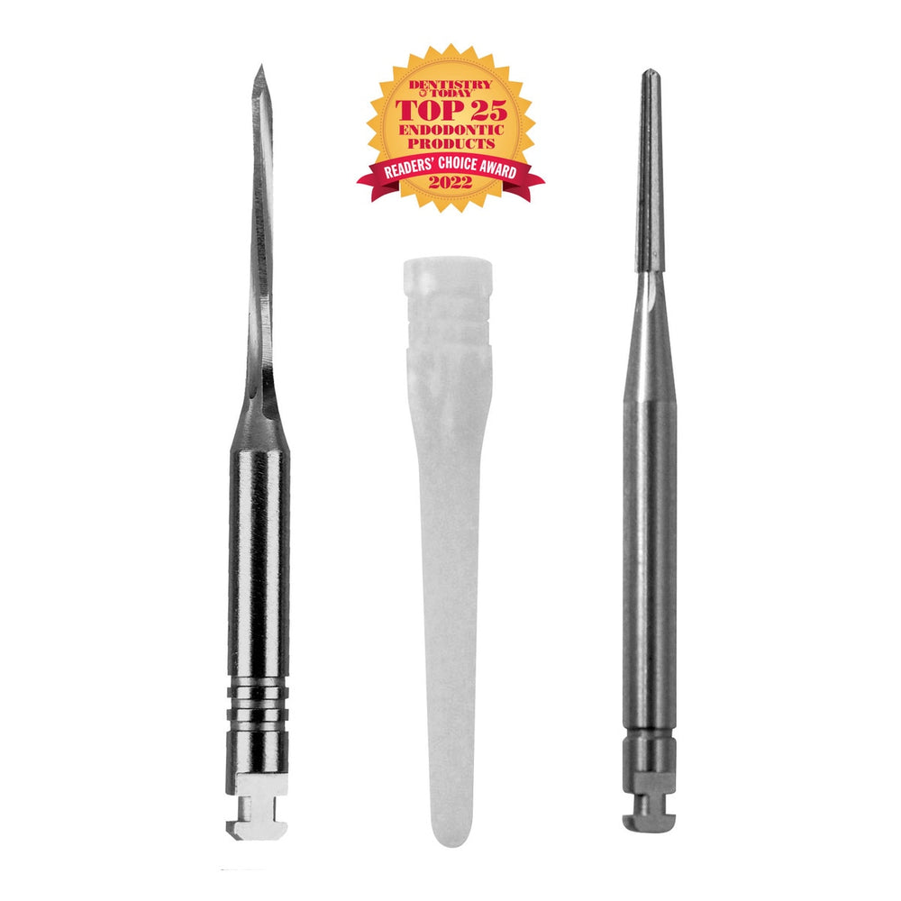 Parkell C.I. Fine White Glass Fiber Post Starter Kit, 20 Posts & 2 Drills