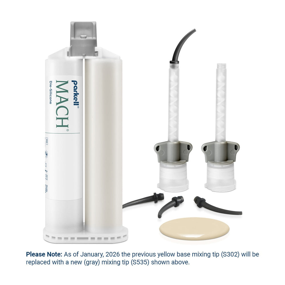 Parkell Mach-2 Die Silicone, Super Fast Set, 2 x 50 mL Cartridges