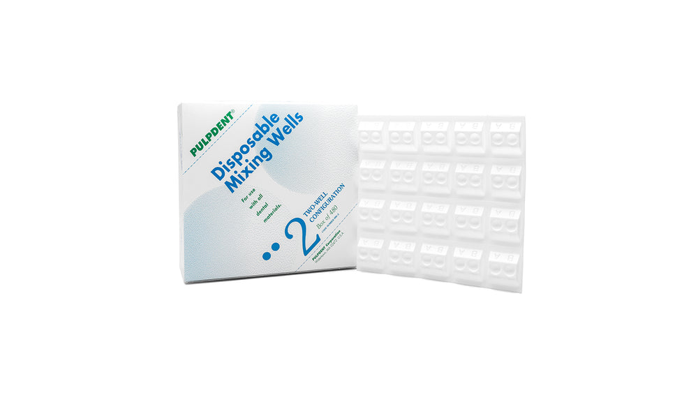 Pulpdent Disposable Mixing Wells, 2-Well, 480/Box
