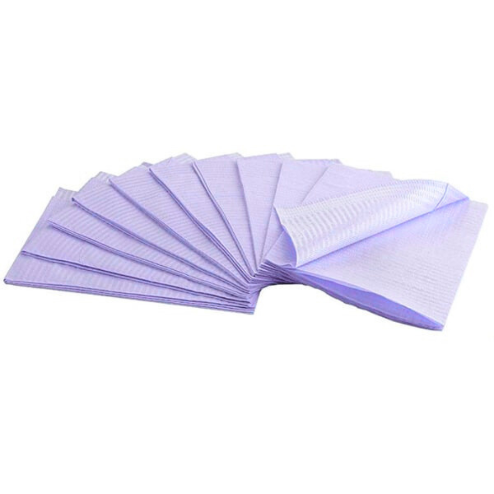 RMH3 Dental Patient Bibs, 2-ply tissue w/1-ply poly, 500/Box