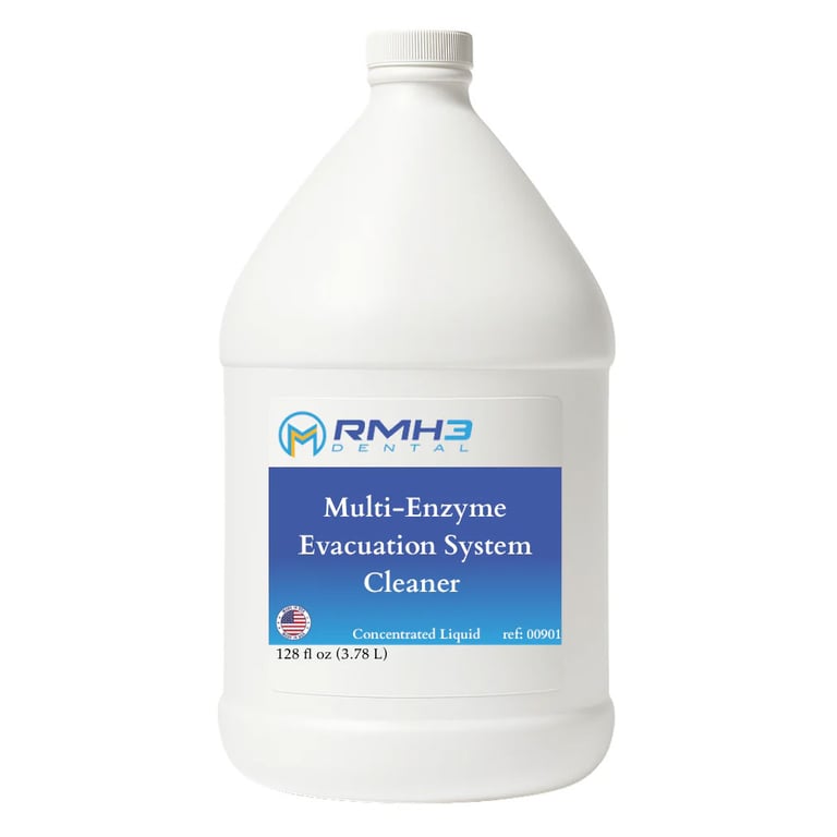 RMH3 Dental Multi-Enzyme Evacuation System Cleaner Concentrated 1 Gallon Liquid — 1