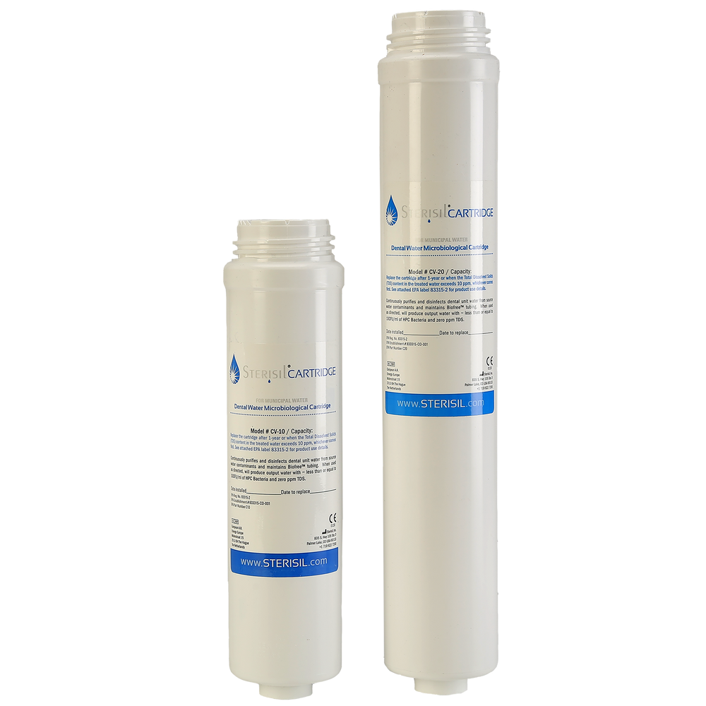 Solmetex Sterisil Valved Cartridge 20 (length 14-3/4 X diameter 2.5)