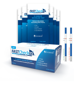 Solmetex Sterisil FASTCheck15 In-Office Water Test Strip - 6/pack