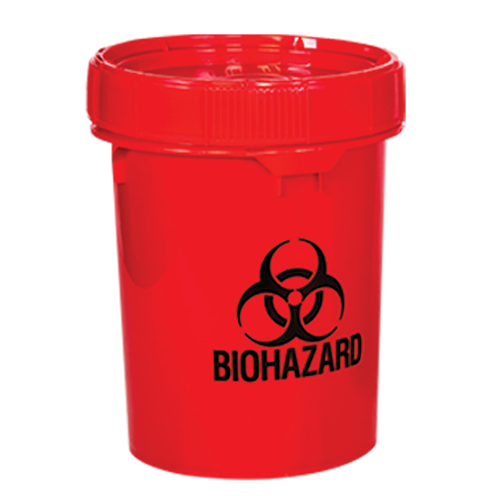 Solmetex 5 Gallon Biohazard Container (not eligible for return)