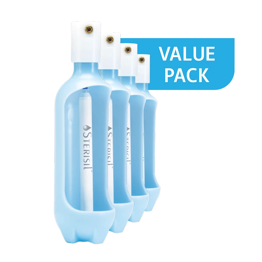 Solmetex Sterisil Straw Everyday Value 4 Pack - Distilled