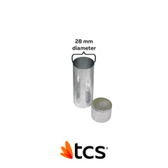 TCS Thermoplastic Comfort System Empty Cartridge with Cap 28mm Dia - Medium