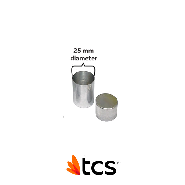 TCS Thermoplastic Comfort System Empty Cartridge with Cap 25mm Dia - Small