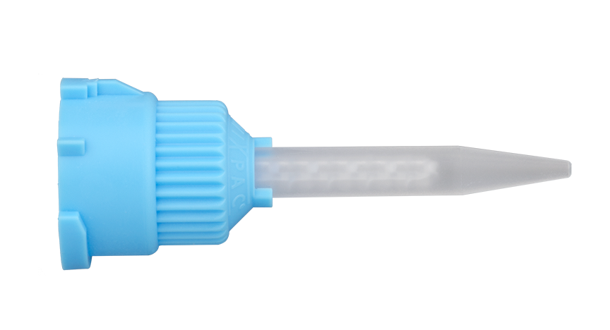 Zest CHAIRSIDE Attachment Processing Material, 15 short blue mixing tips (to use with 18ml cartridge)