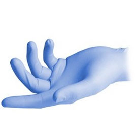 Gd Care Skintx Cool blue 200 Nitrile Exam Powder Free Gloves Small 200/box