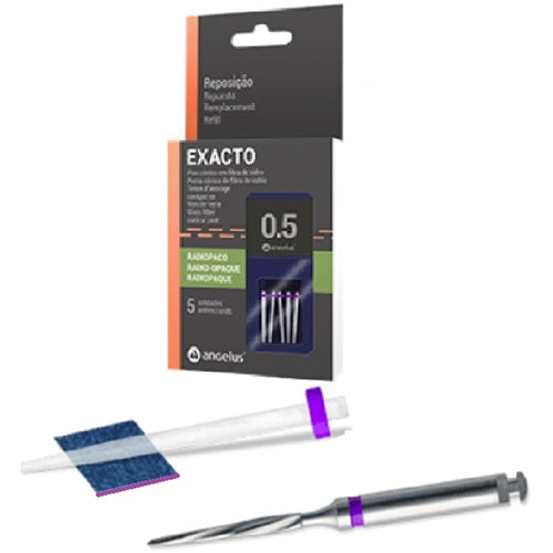 Angelus Exacto Translucent Fiber Post Trial Kit #0.5