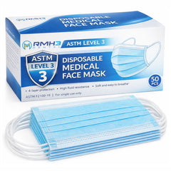 Face Mask, ASTM Level 3, Blue — 50/Box