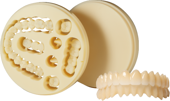 Aidite Monochromatic PMMA, multilayer pmma, Transparent Clear Resin material and Denture Base Disc SIZE: 16MM