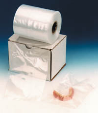 Buffalo Denture Bags, 5" x 6", Roll of 500, X-Strong .002" Thick, Heat-Sealable