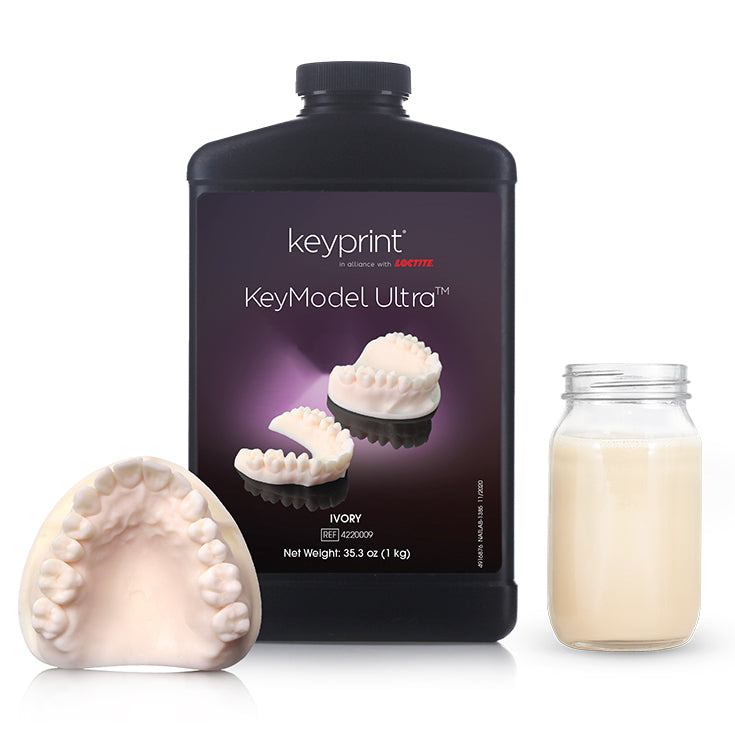 Keystone KeyPrint KeyModel Ultra 3D Printing Resin, Ivory, 1kg
