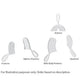 Cargus MARK3 Premium Bite Registration Tray, Posterior. 50/pk. Disposable, rigid plastic frame, thin no