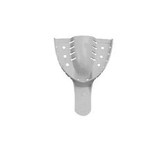 Light Blue #1 Large Upper Perforated Disposable Impression Tray — 12/Pack