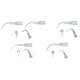 Woodpecker DTE Assorted Silver Tips — 5/Pack