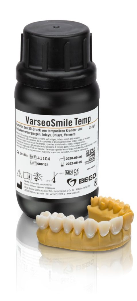 VarseoSmile Temporary Crown and Bridge 3D Resin 250g