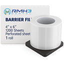 Barrier Film, Clear, 4" x 6" (10cm x 15cm), with 5mm Nonstick Edge — 1200/Pack thumbnail 1