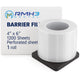 Barrier Film, Clear, 4" x 6" (10cm x 15cm), with 5mm Nonstick Edge — 1200/Pack