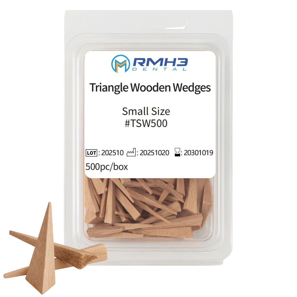 RMH3 Dental Supply Wooden Wedges Small, Triangular Shape — 500/Box