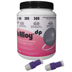 New Stetic Nu Alloy Amalgam Active Capsules, White-Violet, 2 Spill, 50/Jar