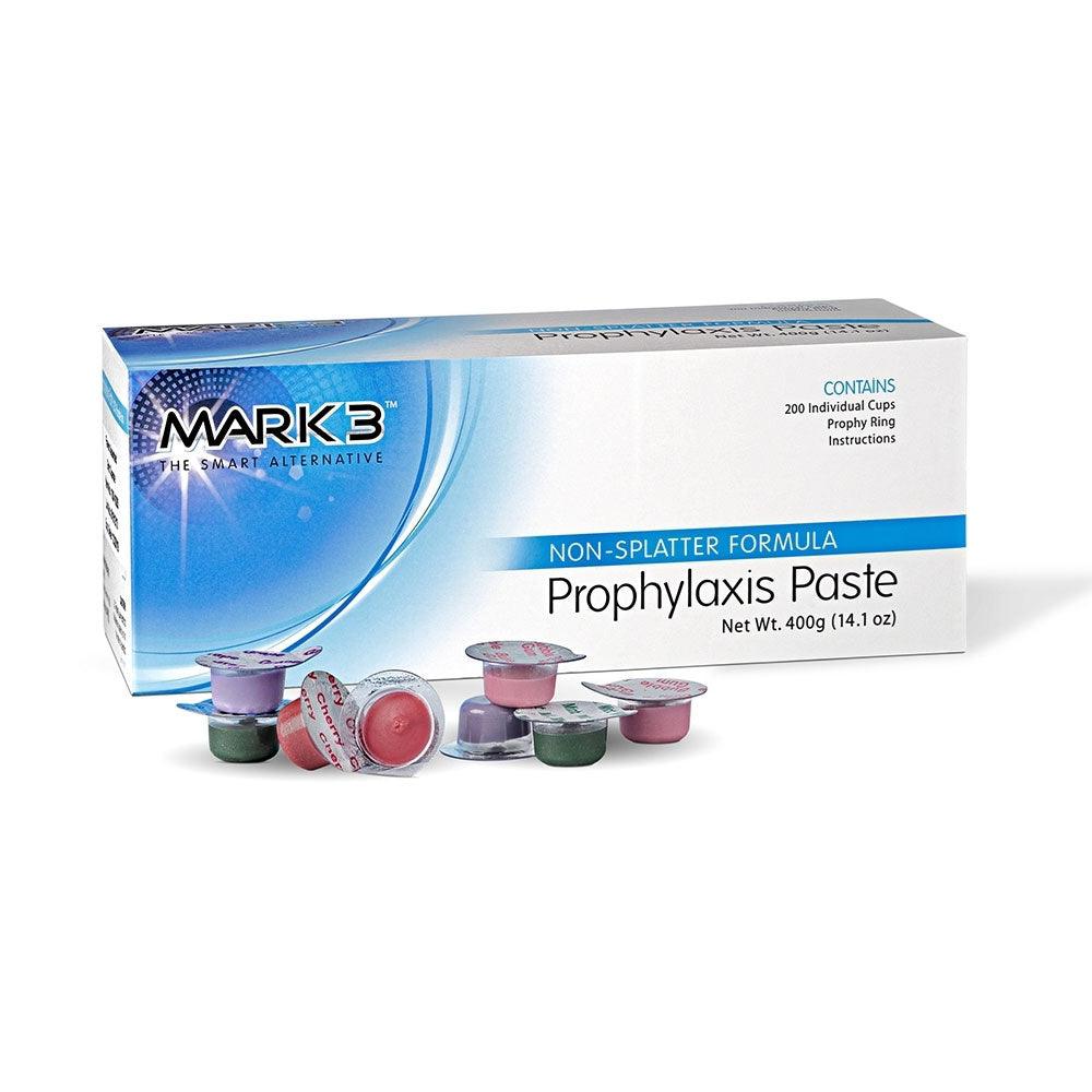 Cargus MARK3 Medium Grit Prophy Paste, Mint Flavor, Non-Splatter, 1.23% APF