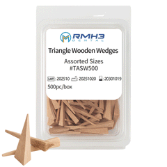 Wooden Wedges, Assorted, Triangular Shape — 500/Box